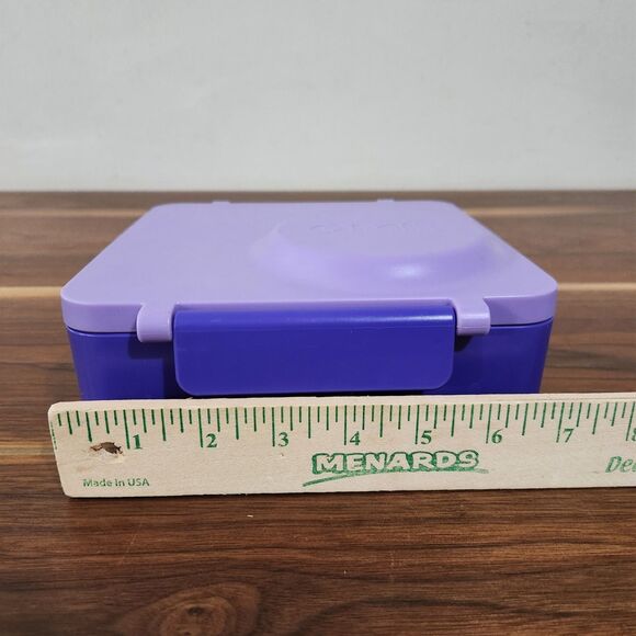 Omie Box Insulated Bento Lunch Box Leakproof Thermos Food Jar Purple - Picture 7 of 8